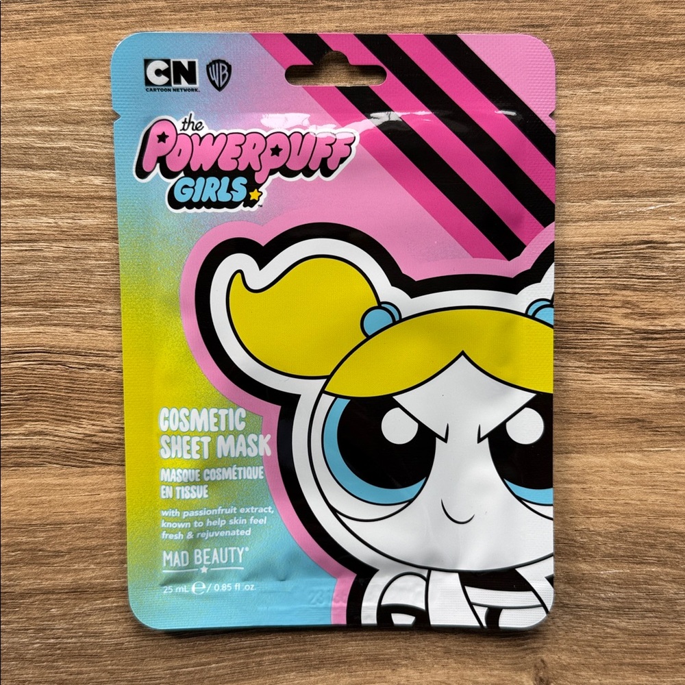 MAD BEAUTY THE POWERPUFF GIRLS BUBBLES Cosmetic Sheet Mask Cartoon Network NEW